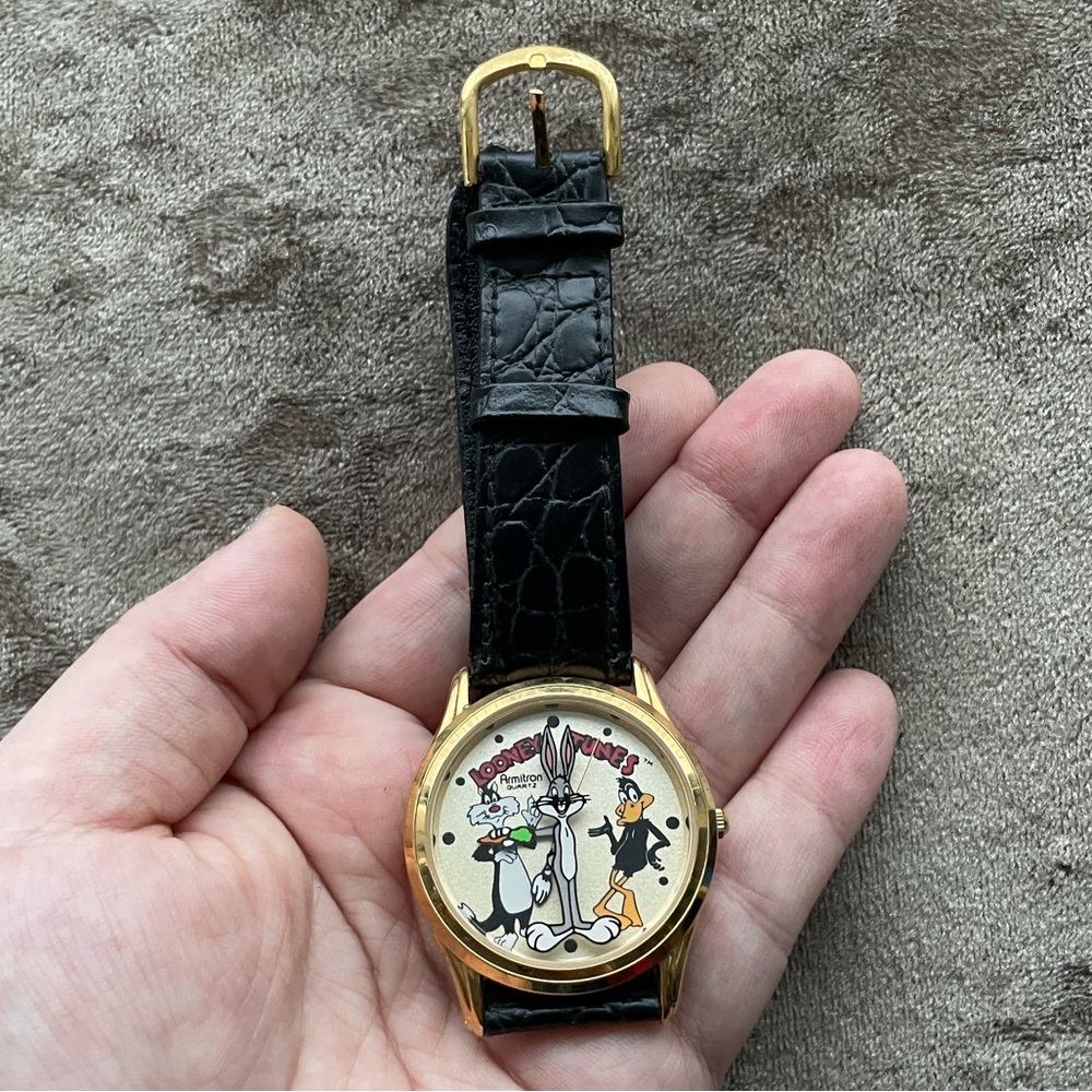 •LOONEY TUNES• Armitron quartz watch >> 1990’s rare collectible (dead battery)